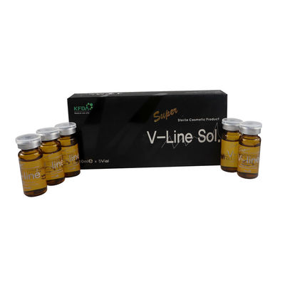 V Line Sol Fat Dissolving Injections Face Lipolytic Super 5pcs*10ml (حلقات حل الدهون في الوجه من خلال تحليل الدهون)