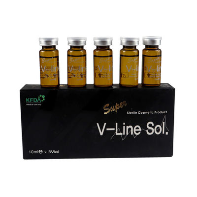 V Line Sol Fat Dissolving Injections Face Lipolytic Super 5pcs*10ml (حلقات حل الدهون في الوجه من خلال تحليل الدهون)