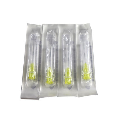 30G إبرة ميسو 4mm الطول 304 الفولاذ المقاوم للصدأ 100pcs / مربع لملء الجلد