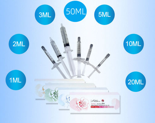 حمض الهيالورونيك ملء الجلد التجاعيد إزالة 1ml 2ml 3ml 5ml 10ml 20ml 50ml ملء HA