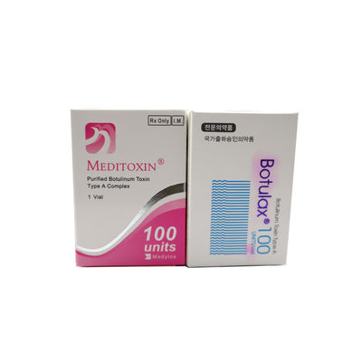 النوع أ حقن توكسين البوتولينوم Innotoxs Botulax 100u 150u 200u BTX Nabota Hutox ReNtox Meditoxin