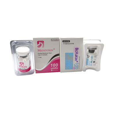 النوع أ حقن توكسين البوتولينوم Innotoxs Botulax 100u 150u 200u BTX Nabota Hutox ReNtox Meditoxin