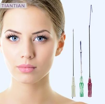 القوة الرفعية DOP PCL PLLA الخيوط 25mm 38mm الخيوط الأنفية الرفعة 18g 19g