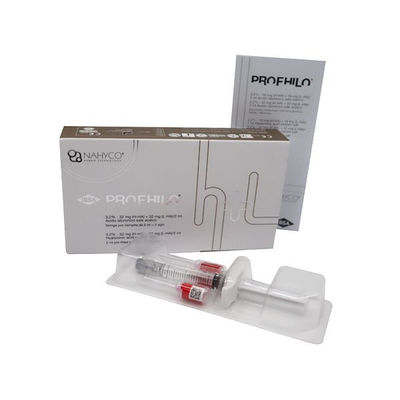 بروفيلو H+L 32mg 1-2ml حقنة ملئ مسبقًا حمض الهيالورونيك ذو وزن جزيئي عالي