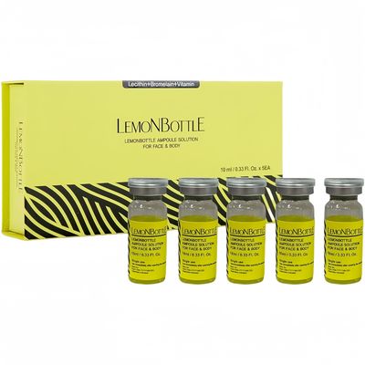 زجاجة ليمون 10mlx5 خفض الحل الشحمي الذقن المزدوج الحقن