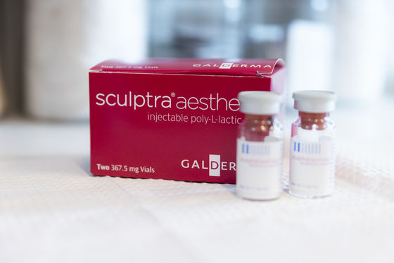 SCULPTRA GALDERMA - 2 قارورة ارفع مسحوق PLLA التجميلي