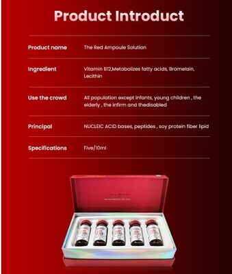 الأمبولة الحمراء  محلول فقدان الدهون لإنقاص الوزن ليبو لاب للجسم والثدي والرقبة