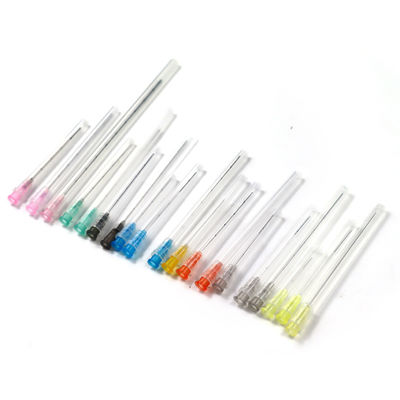 بيع بالجملة الفولاذ المقاوم للصدأ ملء الجلد ملء الوجه 22g 23G 25g 38mm 50mm مرنة رقيقة عميقة الجزء الصغير القناة الإبرة