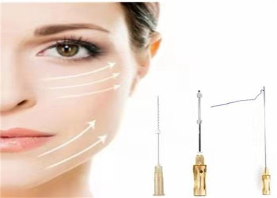 خيوط بيربل PDO PCL PLLA شد الوجه L نوع إبرة 21g 23g