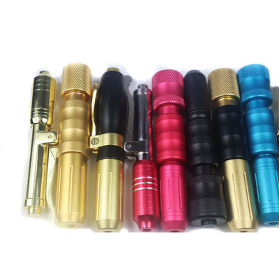 قلم حمض الهيالورونيك 2 في 1 ذهبي، قلم هيالورون بدون إبرة لملء الشفاه