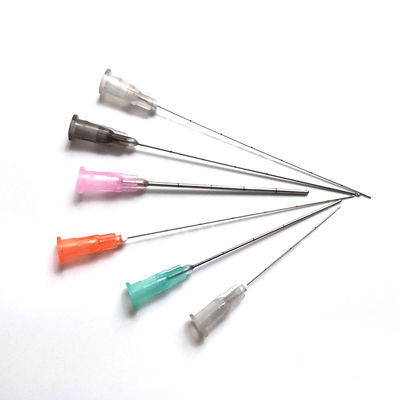 حقن الإبرة الغامضة ذات الطرف المضغوط القصير لملء الجلد 20G 21G 22G 23G 24G 25G 26G 27G 30G 32G 34G