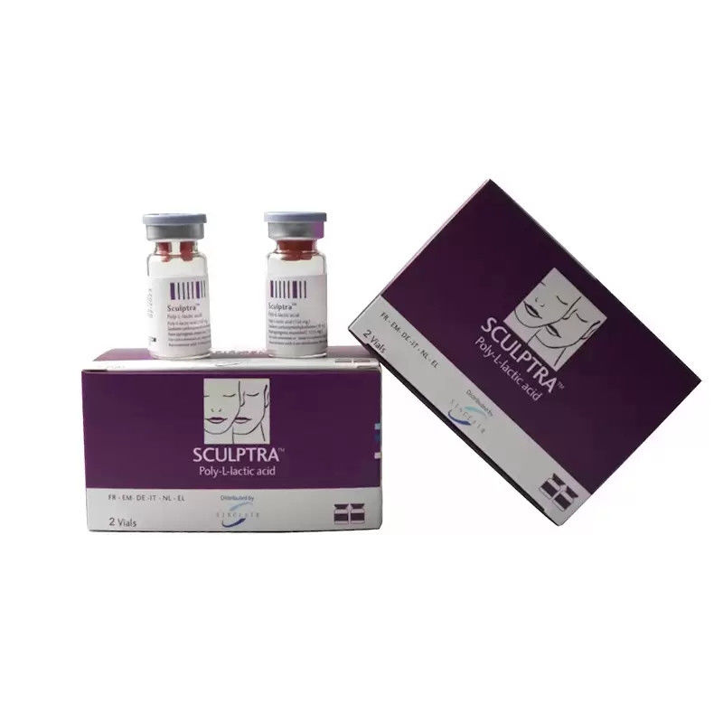 حشو الجلد PLLA Poly- L- Lactic Acid الحشو الجلدي المضاد للشيخوخة جراحة الوجه (2 قنينة × 5 مل)
