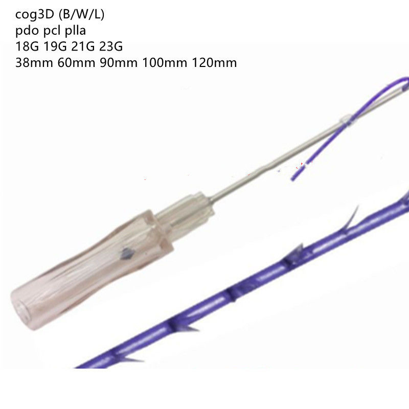 مطبخ أحادي المسمار Fishbone Cog 3D 4D 6D 8D PDO PCL PLLA الخيوط رفع الوجه